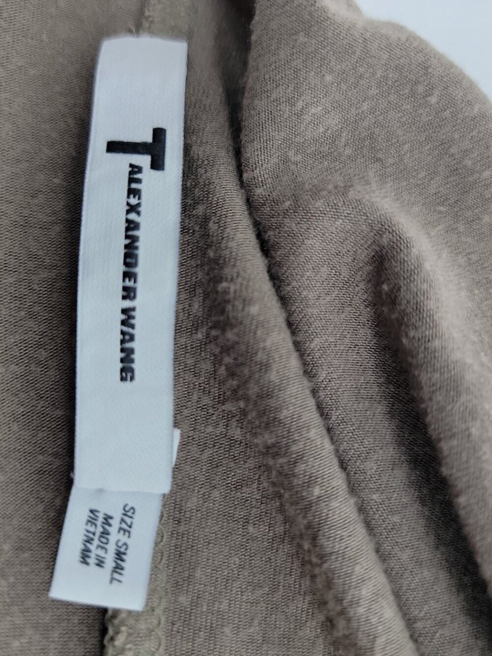 Alexander Wang Taupe Modal Tank Maxi Dress Minimalist Bodycon Slip Small - Picture 3 of 6